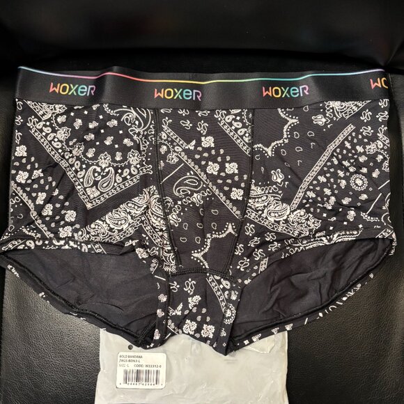 Woxer Boyshort - Bold Bandana - Large - NWT - Picture 1 of 3